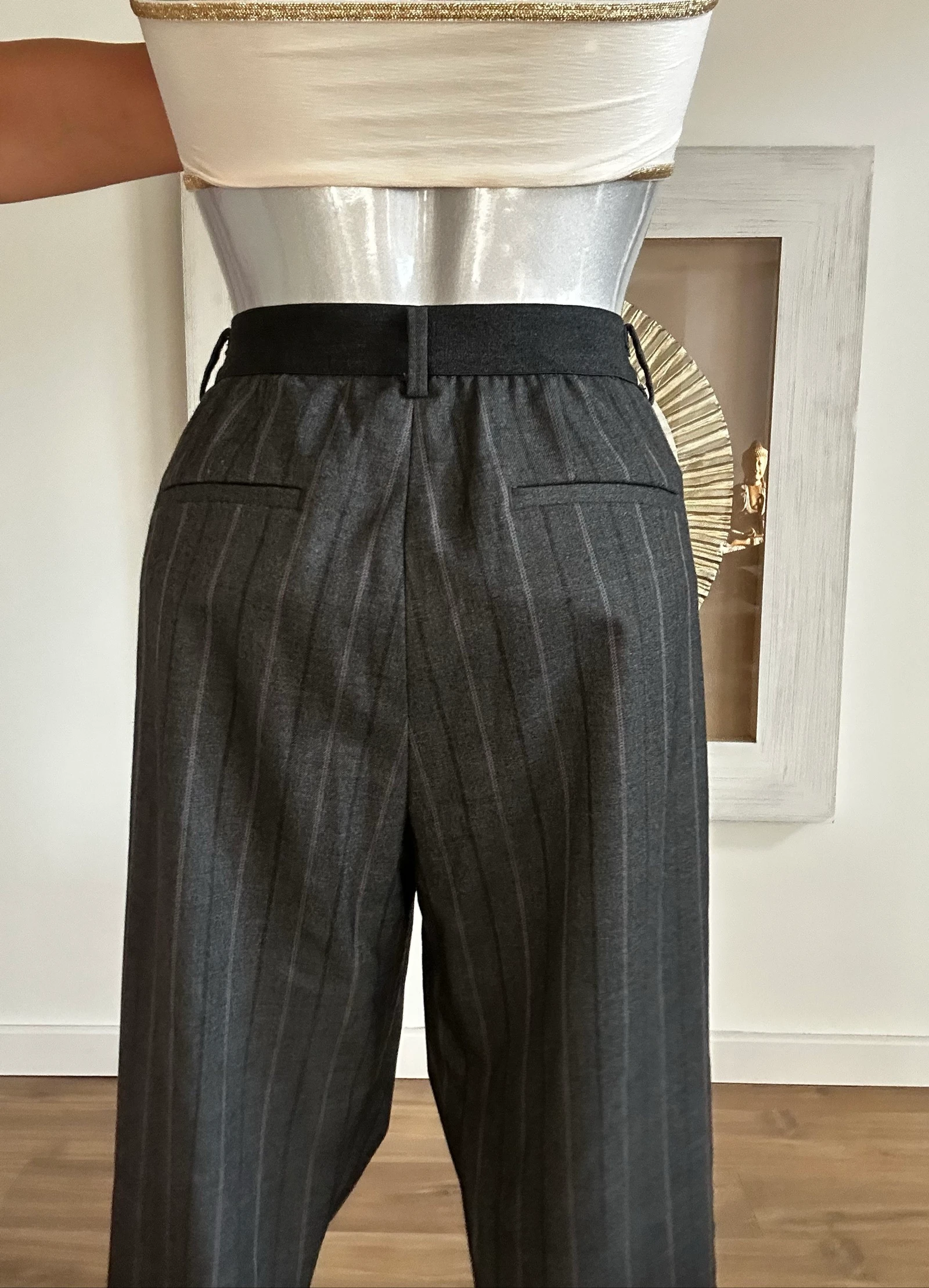 Uniqlo Women's Striped Tailored Trousers Size L – photo 7